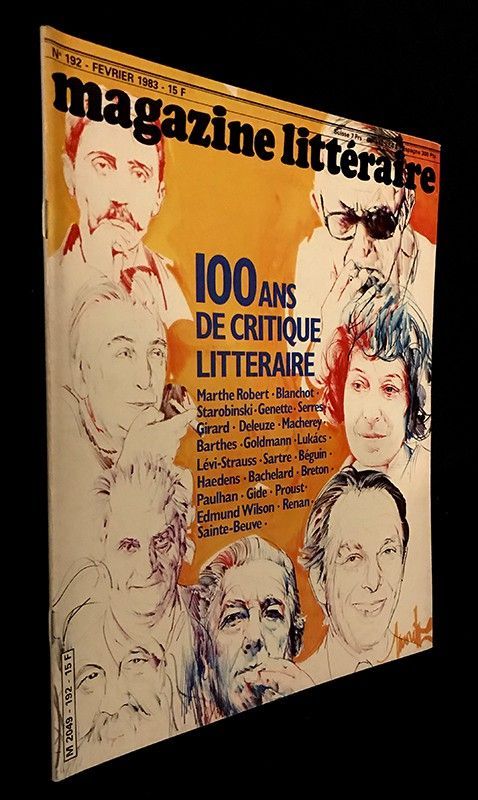Magazine Littéraire (n°192, février 1983) : 100 ans de critique littéraire