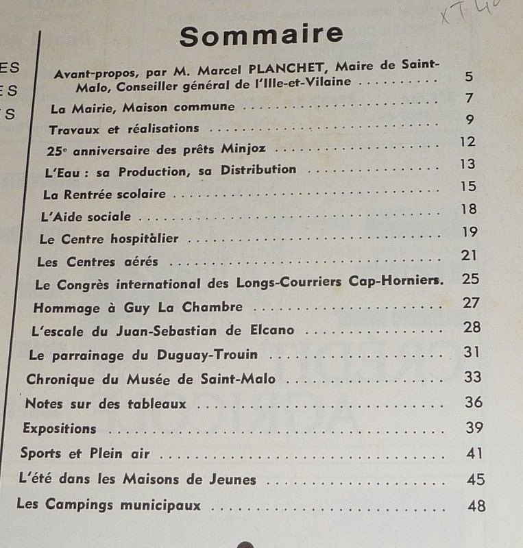 Saint-Malo, revue d'informations municipales (janvier 1976)