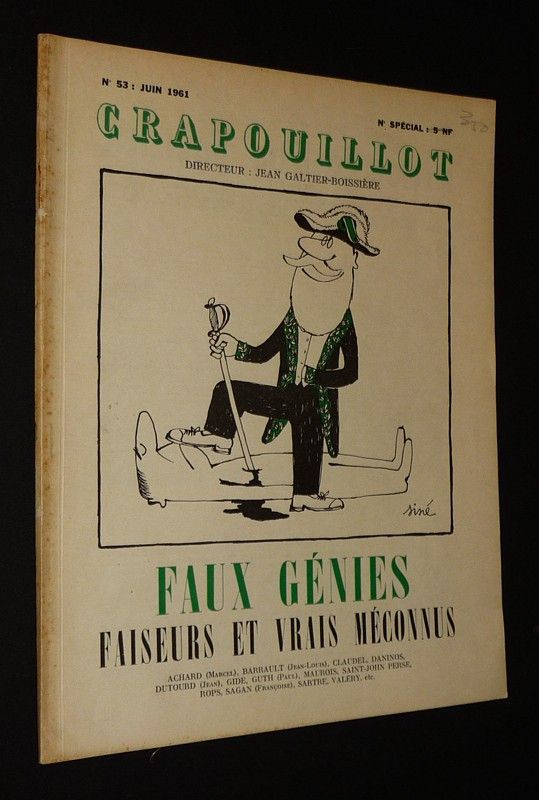 Le Crapouillot (n°53, juin 1961) : Faux génies, faiseurs et vrais méconnus