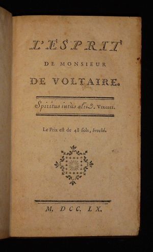 L'Esprit de Monsieur de Voltaire