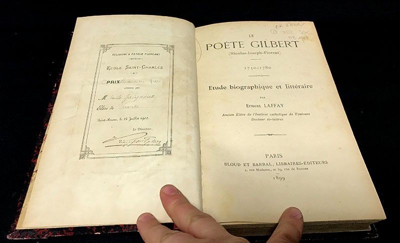 Le poète Gilbert (Nicolas-Joseph-Florent) 1750-1780