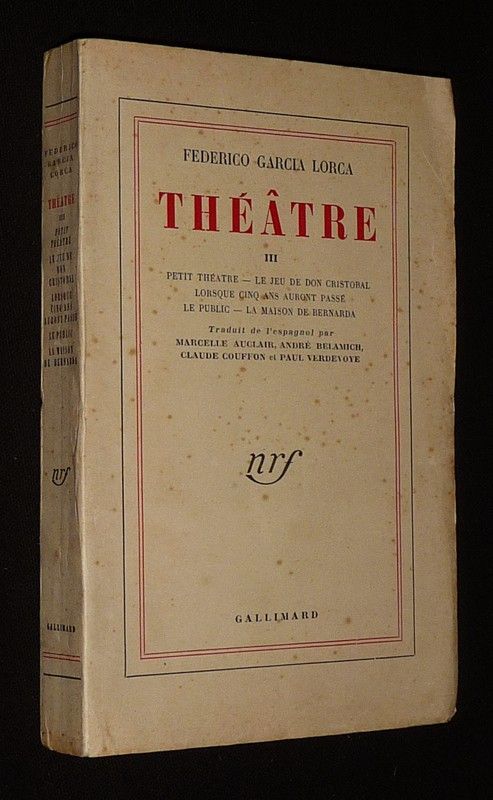 Théâtre, Tome 3