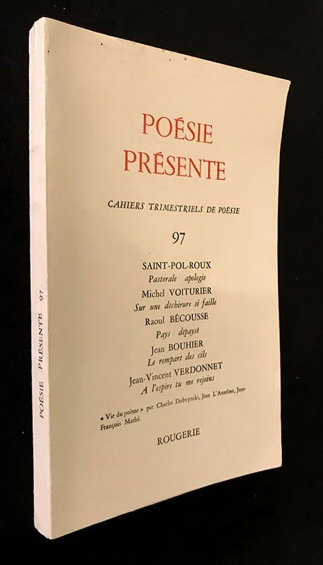 Poésie présente (Cahiers trimestriels de poésie n°97) 