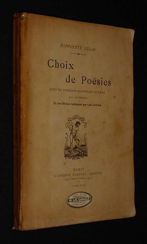 Choix de poésies, suivi de plusieurs nouvelles en prose