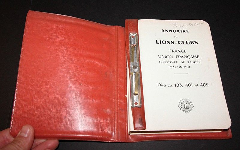 Annuaire des Lions-Clubs, France, Union Française (Territoire de Tanger, Martinique) : Districts 103, 401 et 403