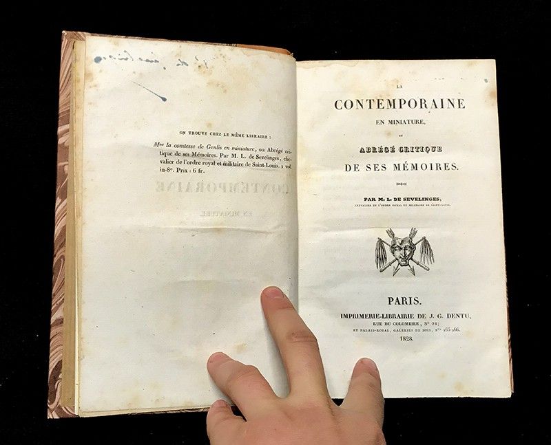 La contemporaine en miniature ou abrégé critique de ses mémoires