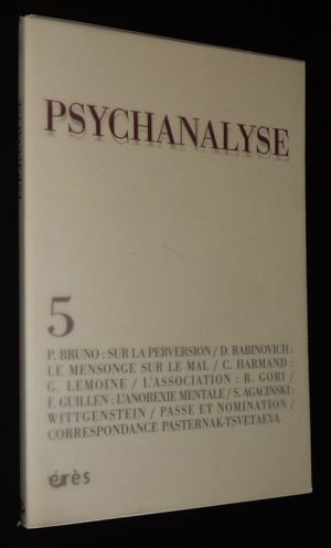 Psychanalyse (n°6, 2006) : Le transfert érotomane - Wilson, le surmoi - La passe : lien et détachement