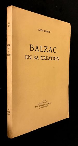 Balzac en sa création