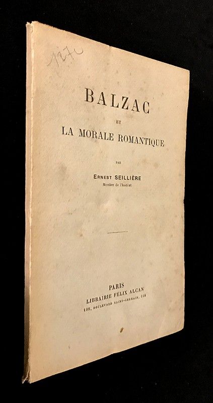 Balzac et la morale romantique