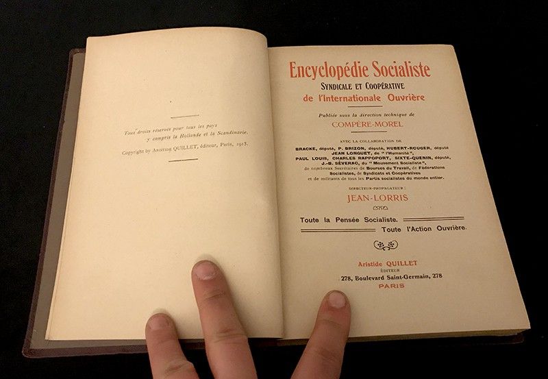 Encyclopédie Socialiste Syndicale et Coopérative de l'Internationale Ouvrière