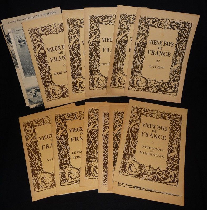 Lot de 22 plaquettes de la collection 