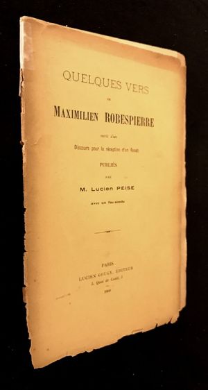 Quelques vers de Maximilien Robespierre