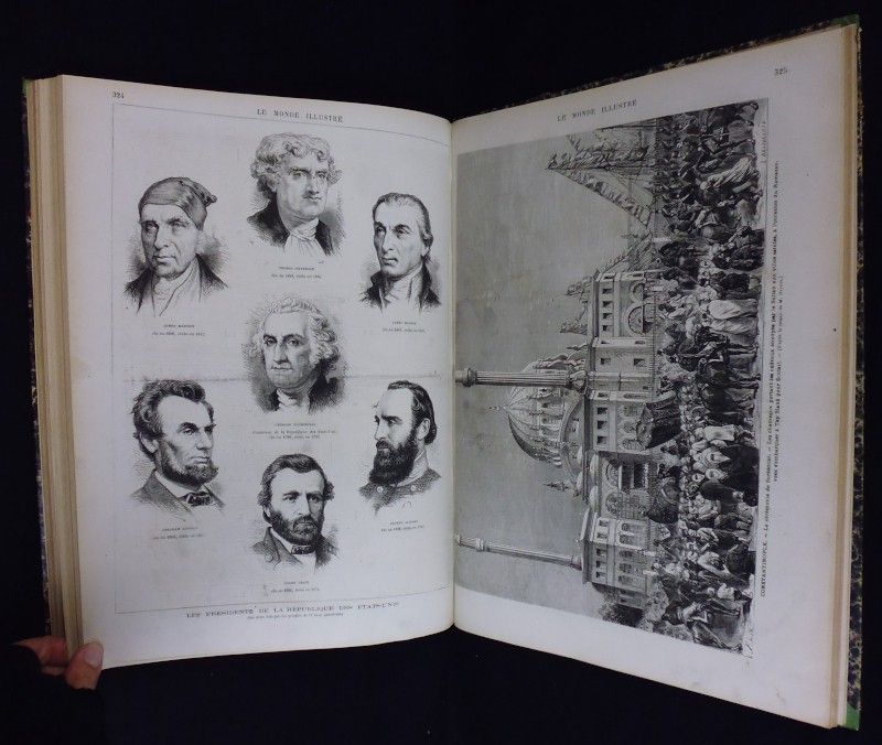 Le monde illustré, journal hebdomadaire année 1872 (année complète en deux volumes)