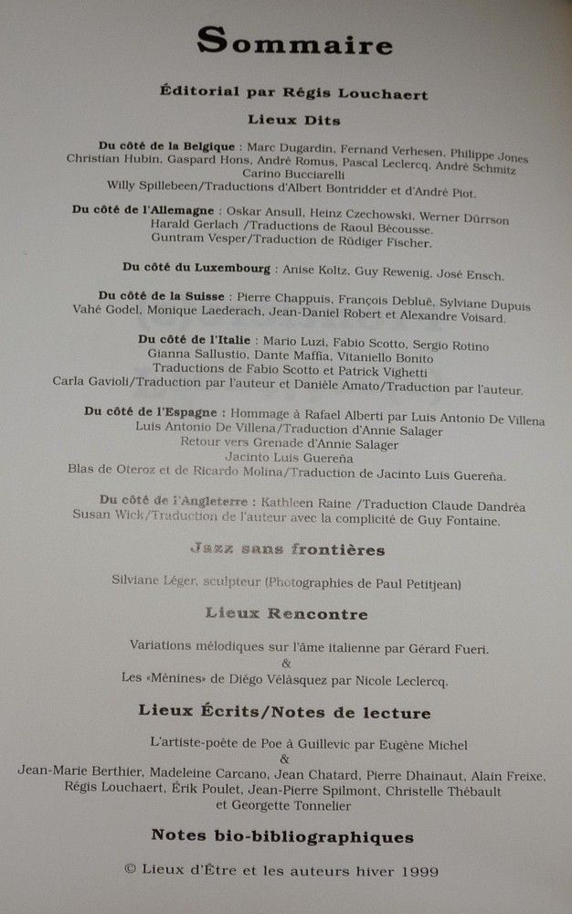 Lieux d'être (n°29) : Frontière(s)