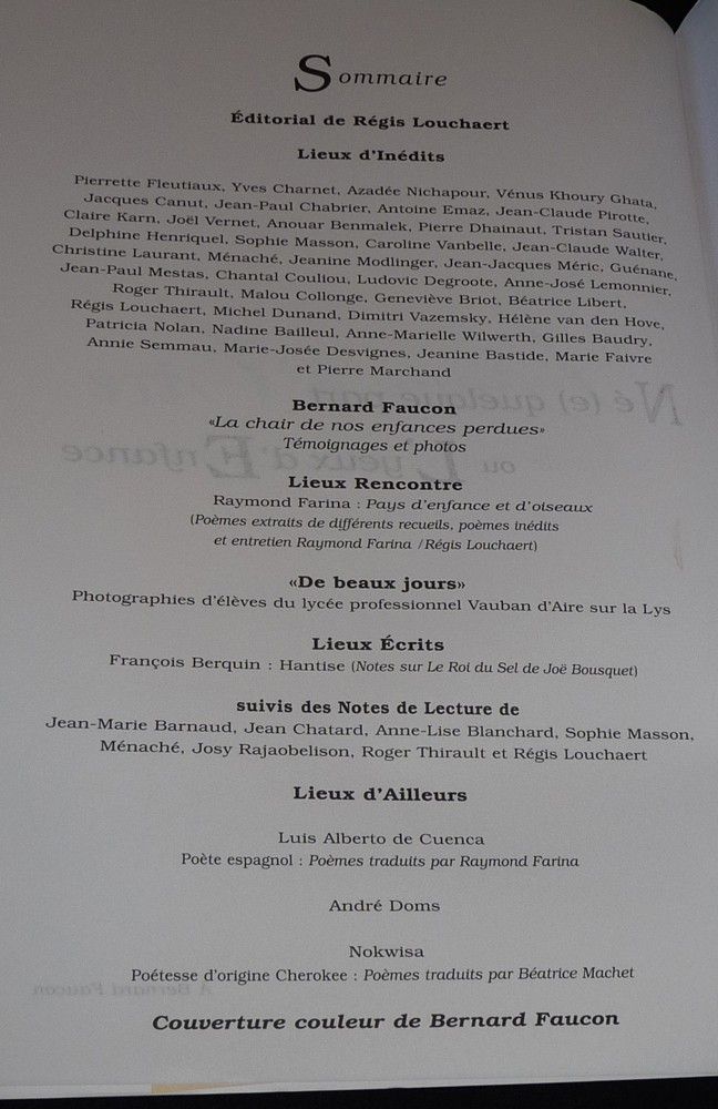 Lieux d'être (n°33) : Né quelque part ou L'Yeux d'Enfance