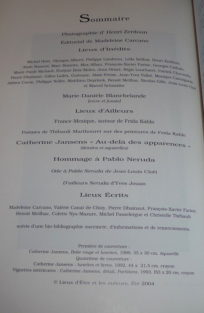 Lieux d'être (n°38) : Viens avec tes yeux