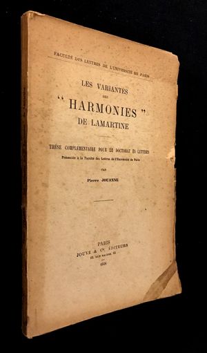 Les variantes des " Harmonies " de Lamartine