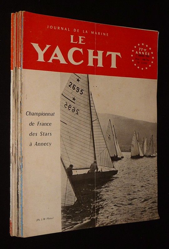 Le Yacht, journal de la marine (lot de 14 numéros, janvier-mai 1954)