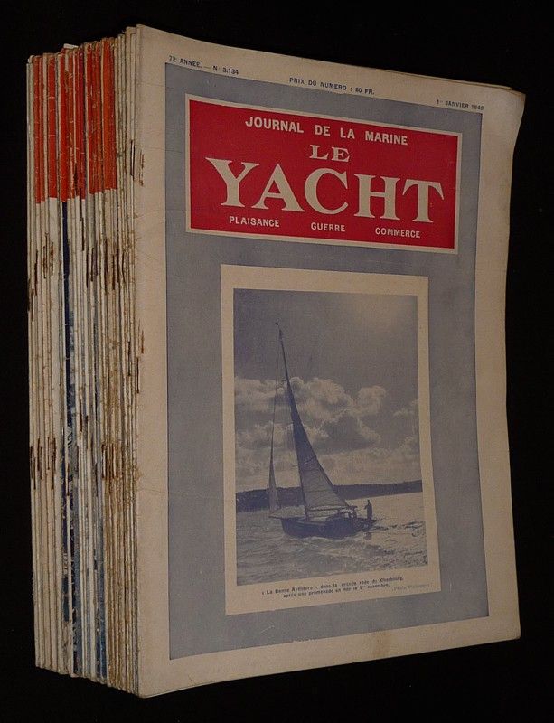 Le Yacht, journal de la marine (lot de 42 numéros, année 1949)