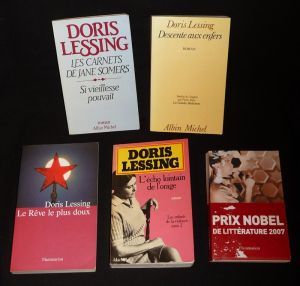 Lot de 5 ouvrages de Doris Lessing : Les Carnets de Jane Somer : Si vieillesse pouvait - Descente aux enfers - Le Rêve le plus doux - L'Echo lointain de l'ouvrage - Un enfant de l'amour (5 volumes)