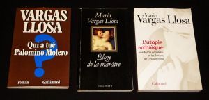 Lot de 3 ouvrages de Mario Vargas Llosa : Qui a tué Palomino Molero ? - Eloge de la marâtre - L'Utopie archaïque : José Maria Aguedas et les fictions de l'indigénisme (3 volumes)