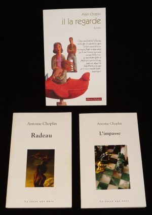 Lot de 3 ouvrages de Alain Choplin : Radeau - L'Impasse - Il la regarde (3 volumes)