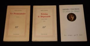 Lot de 3 ouvrages de Henri Thomas : Le Promontoire - Tristan le dépossédé - Le Poison des images (3 volumes)
