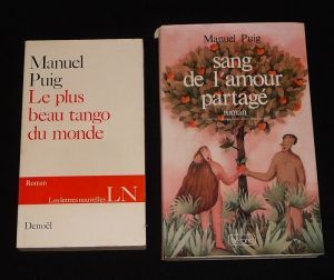 Lot de 2 ouvrages de Manuel Puig : Le plus beau tango du monde - Sang de l'amour partagé (2 volumes)