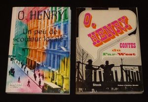 Lot de 2 ouvrages de O. Henry : Un peu de couleur locale - Contes du Far-West (2 volumes)