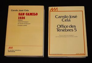 Lot de 2 ouvrages de Camilo José Cela : San Camilo, 1936 - Office des Ténèbres 5 (2 volumes)