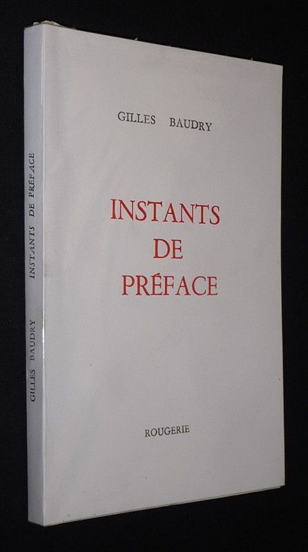 Instants de préface
