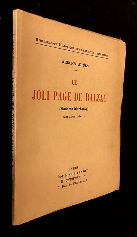 Le joli page de Balzac