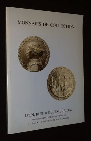 Monnaies et médailles de collection - Vente du 10-11 décembre 1984 (Hôtel Sofitel, Lyon)