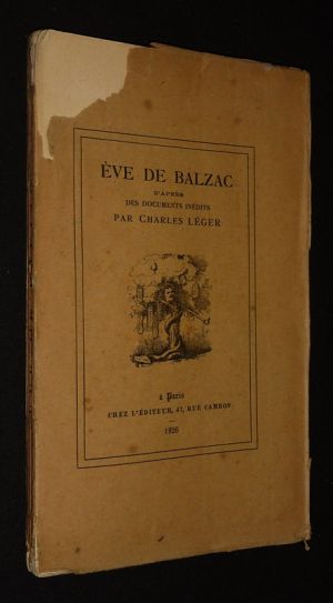 Eve de Balzac, d'après des documents inédits