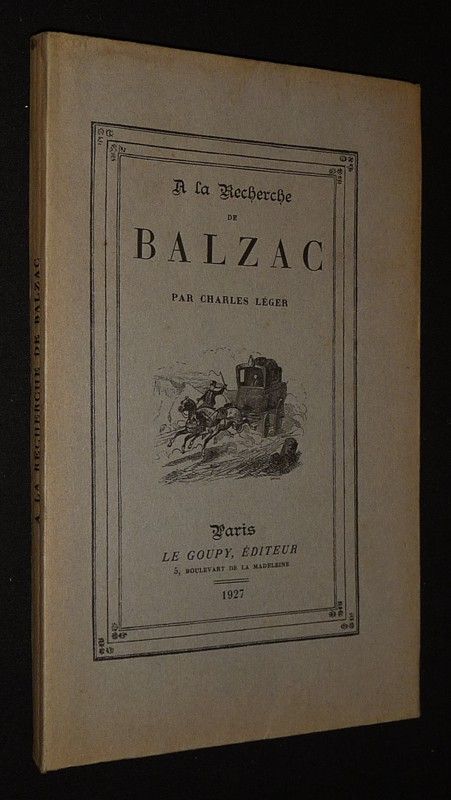 A la recherche de Balzac