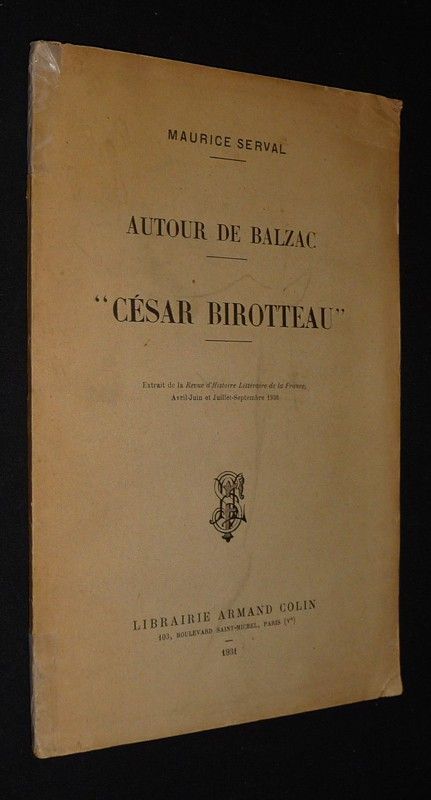 Autour de Balzac : 