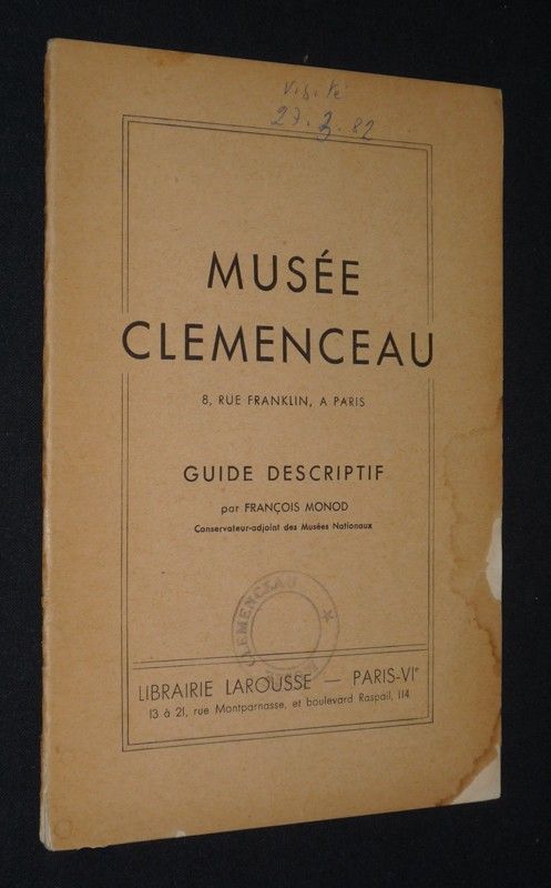 Musée Clemenceau : Guide descriptif