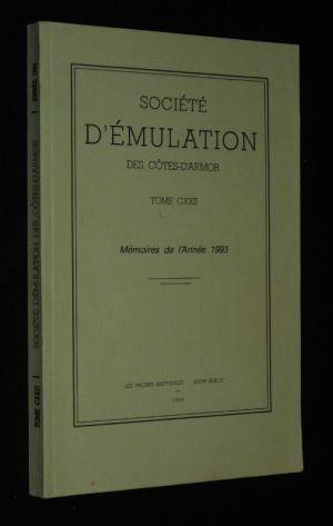 Société d'émulation des Côtes-d'Armor (Tome CXXII). Mémoires de l'année 1993