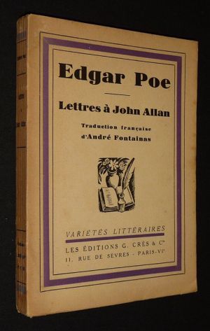 Lettres à John Allan, son père adoptif