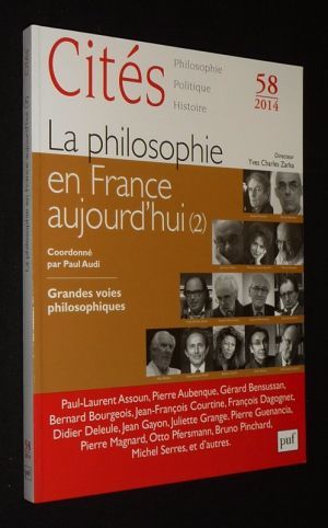 Cités (n°58, 2014) : La philosophie en France aujourd'hui (2)