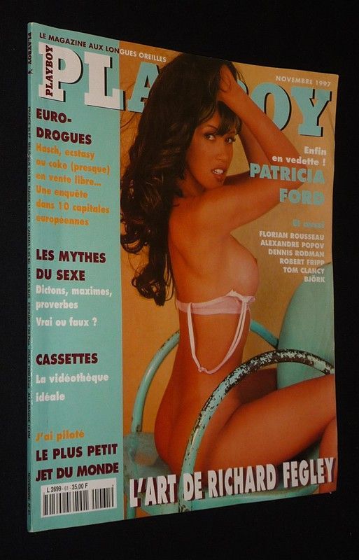 Playboy (n°61, novembre 1997) : Patricia Ford - L'Art de Richard Fegley - Euro-drogues - Les mythes du sexe