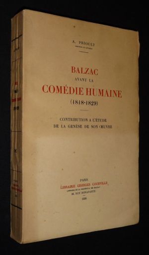 Balzac avant la Comédie humaine (1818-1829)