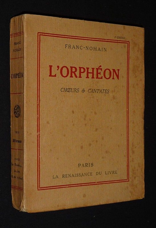 L'Orphéon : Choeurs et cantates
