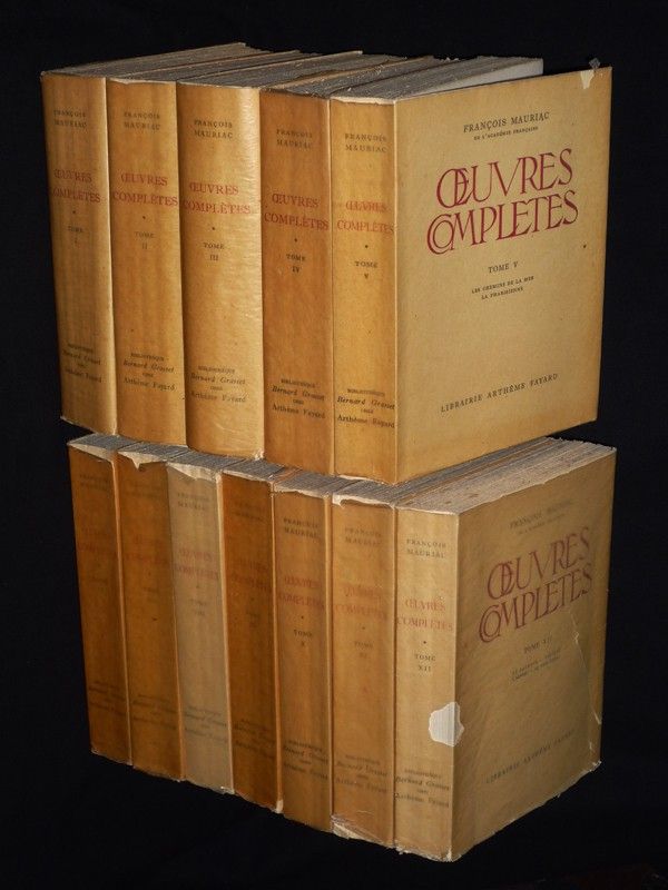 Oeuvres complètes de François Mauriac (12 volumes)