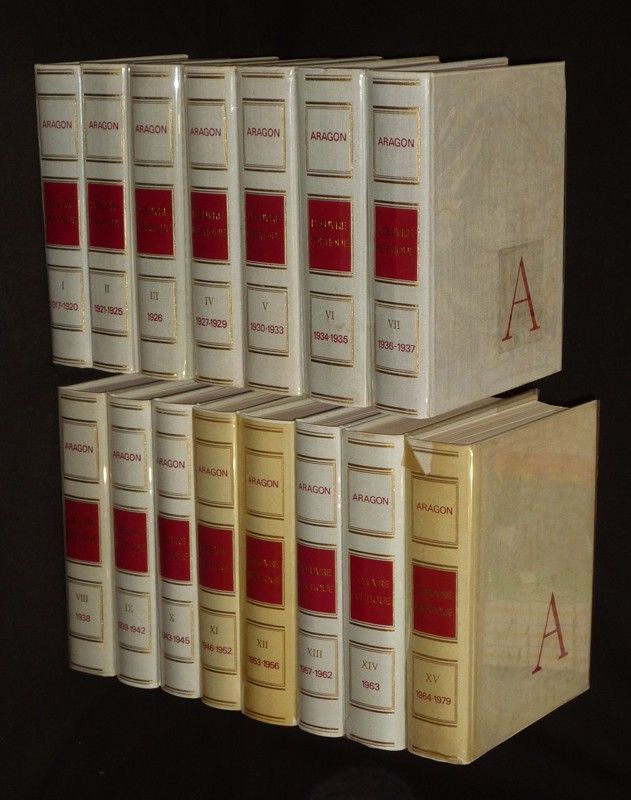 L'Oeuvre poétique d'Aragon (15 volumes)