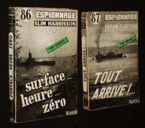 Lot de 2 ouvrages de la collection "Top Secret" (Editions Atlantic) : Surface heure zéro - Tout arrive !