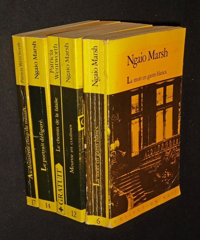 Lot de 4 ouvrages de Ngaio Marsh et Patricia Wentworth dans la 