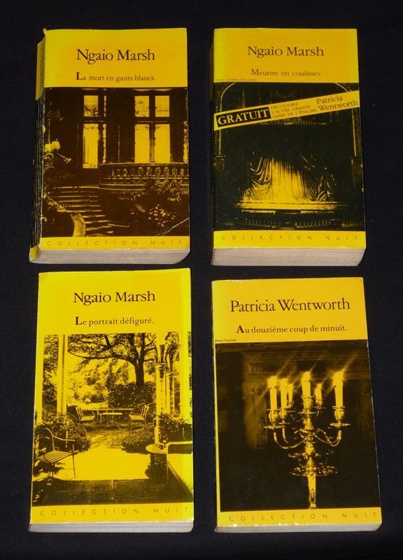 Lot de 4 ouvrages de Ngaio Marsh et Patricia Wentworth dans la 