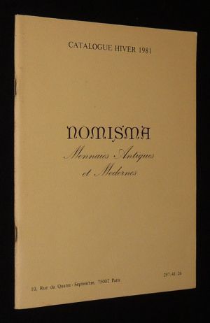 Nomisma - Monnaies antiques et modernes - Catalogue hiver 1981