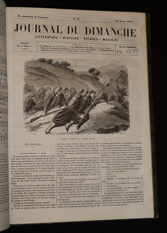 Journal du Dimanche, du n°1 au n°203, 1855-1859 (4 volumes)